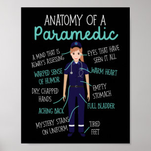 Affiche Anatomie D'Urgence EMS D'Un Paramètre