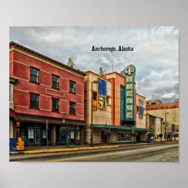 Affiche Anchorage Cityscape (Devant)