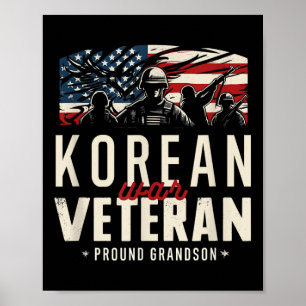 Affiche Ancien combattant de la guerre de Corée Fière Gran