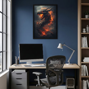 Affiche Ancien Dragon des Flammes Infernales