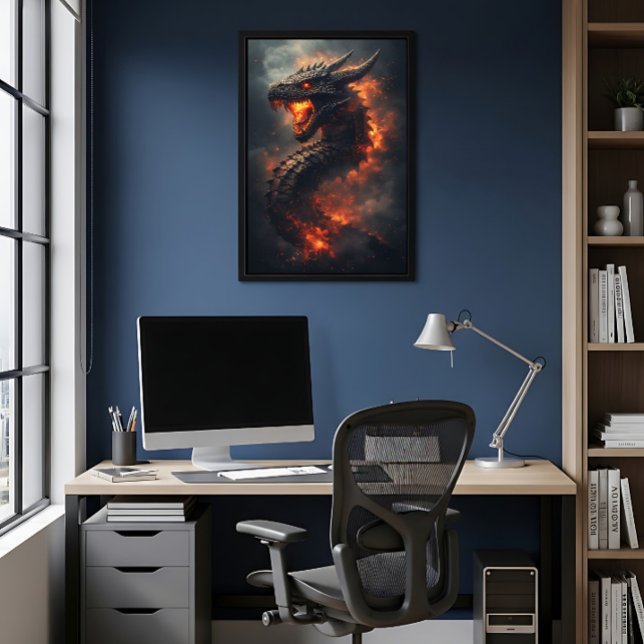 Affiche Ancien Dragon des Flammes Infernales (Créateur téléchargé)