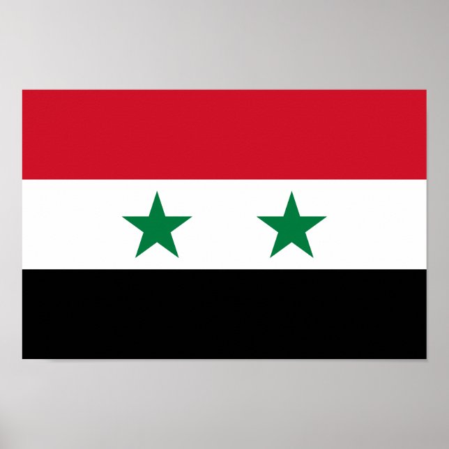 Affiche Ancien drapeau de Syrie (Devant)