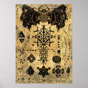 Affiche Ancien livre magique