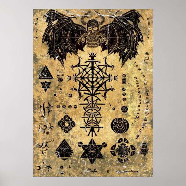 Affiche Ancien livre magique (Devant)