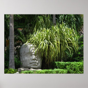 Affiche Ancien Olmec Head 2
