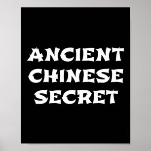 Affiche Ancien secret chinois drôle Halloween Sauce T Shi