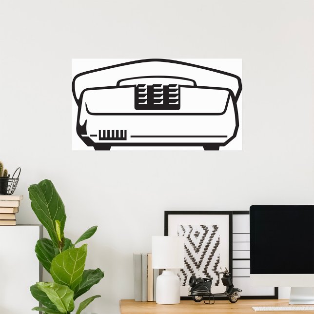 Affiche Ancien symbole téléphonique (Créateur téléchargé)