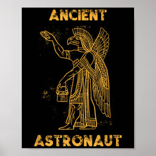 Affiche Ancienne astronaute sumérienne théoricien Alien An
