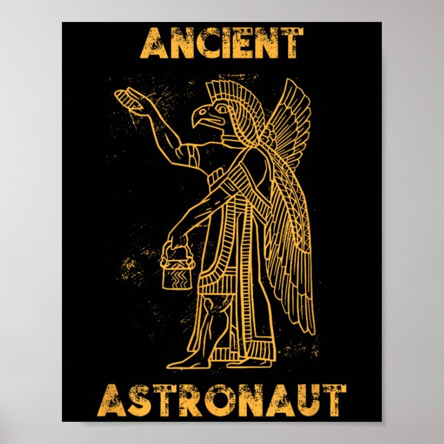 Affiche Ancienne astronaute sumérienne théoricien Alien An (Devant)