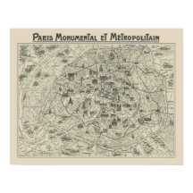 Ancienne Carte De Paris