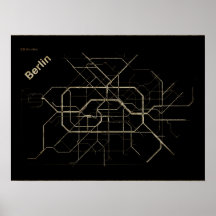 Ancienne carte du métro de Berlin