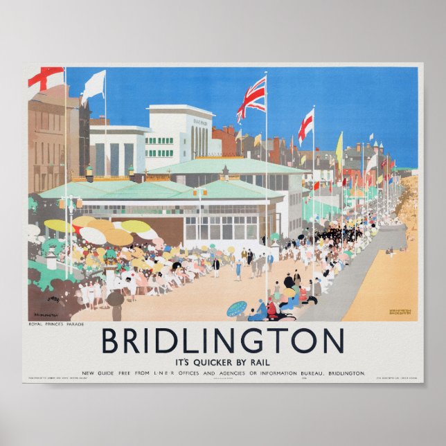 Affiche ancienne de Bridlington UK 1939 (Devant)