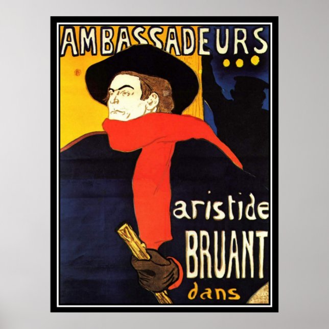 Affiche ancienne de Toulouse-Lautrec (Devant)