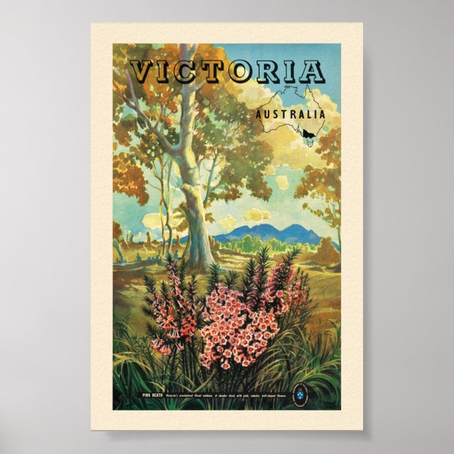 Affiche ancienne de Victoria Australie 1944 (Devant)