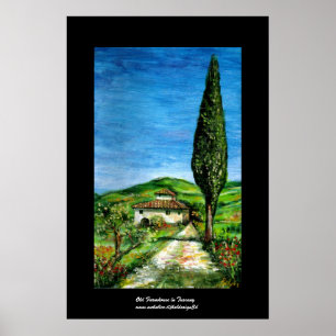 Affiche Ancienne ferme du Chianti - Paysage toscane
