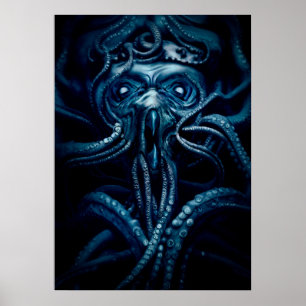 Affiche Ancienne Horreur Eldtich : Deep Ocean Kraken