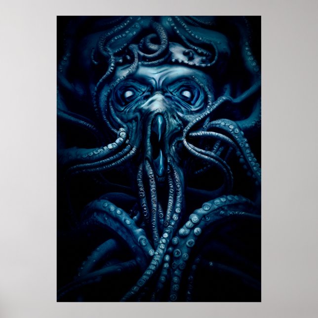 Affiche Ancienne Horreur Eldtich : Deep Ocean Kraken (Devant)
