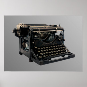 Affiche Ancienne machine à écrire