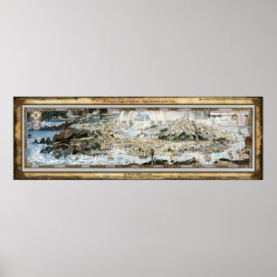 Affiche Ancienne Mappe de Fairyland