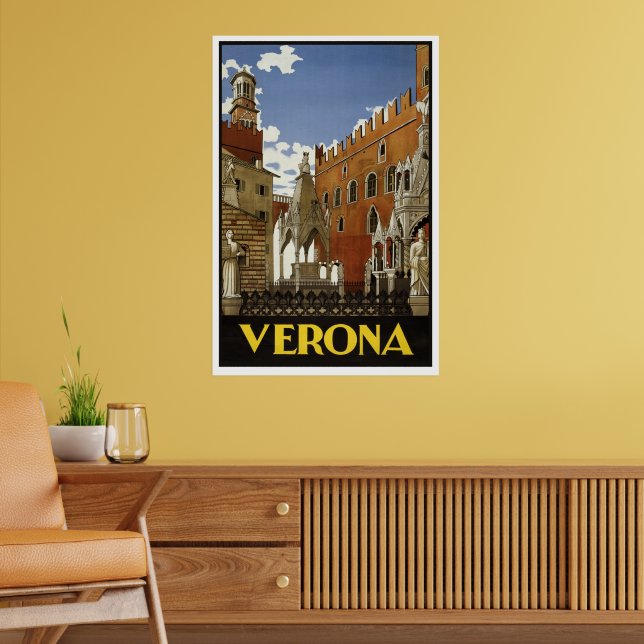 AFFICHE ANCIENNE VÉRONE ITALIE (Salon 2)