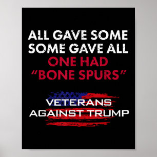 Affiche Anciens Combattants Anti-Trump Bone Dodger Spurs P