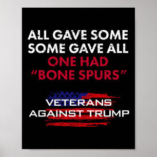 Affiche Anciens Combattants Anti-Trump Bone Dodger Spurs P