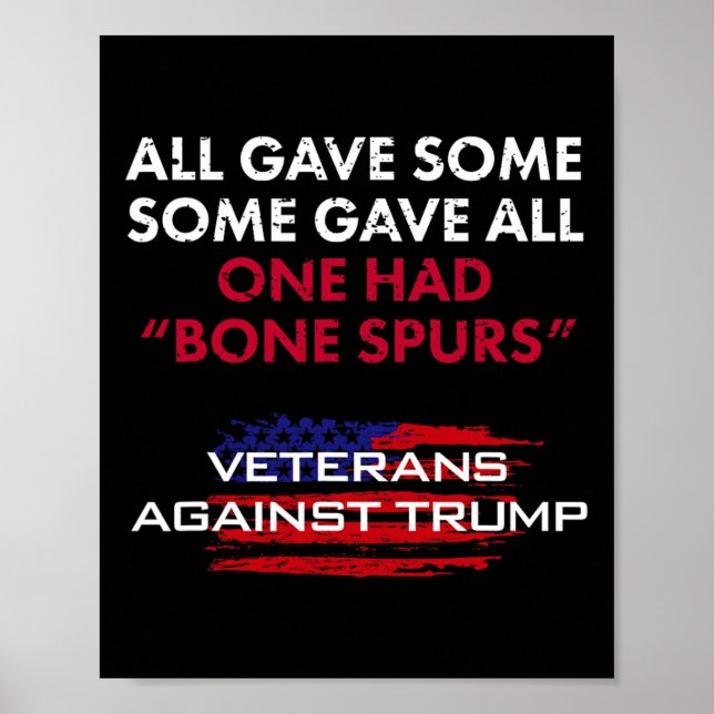 Affiche Anciens Combattants Anti-Trump Bone Dodger Spurs P (Devant)