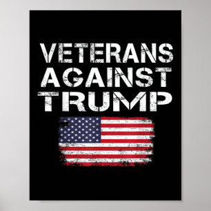 Affiche Anciens Combattants Contre Trump Tee _ Militaires 