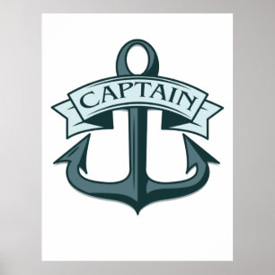 Affiche Ancre du capitaine Ships