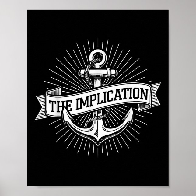 Affiche Ancre Maritime L'Implication Nautionique Voile G (Devant)
