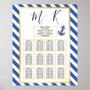 Affiche Ancre nautique Fabuleux Mariage de voile