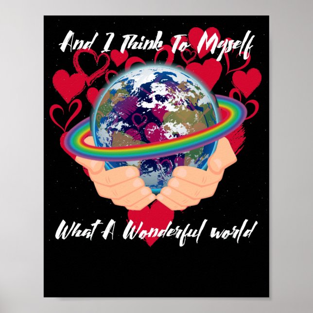 Affiche And I Think To Myself What A Wonderful World (Devant)