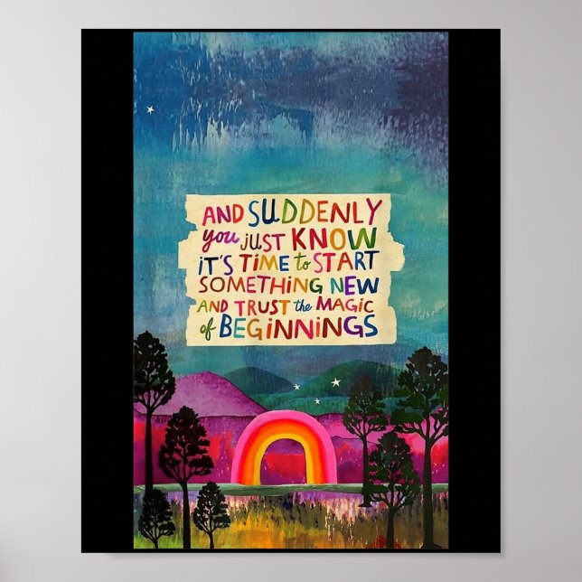 Affiche And Suddenly You Just Know It's Time To Start Soin (Devant)