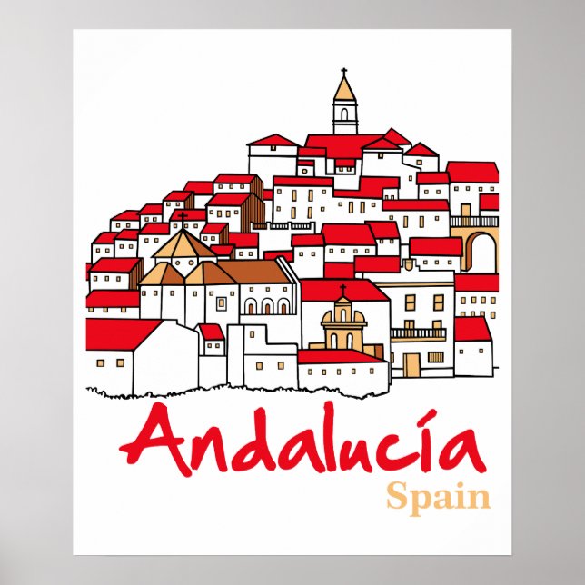 Affiche Andalousie 2 (Devant)