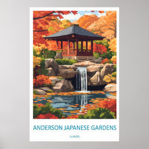 Affiche Anderson Japanese Gardens Parc National Ski