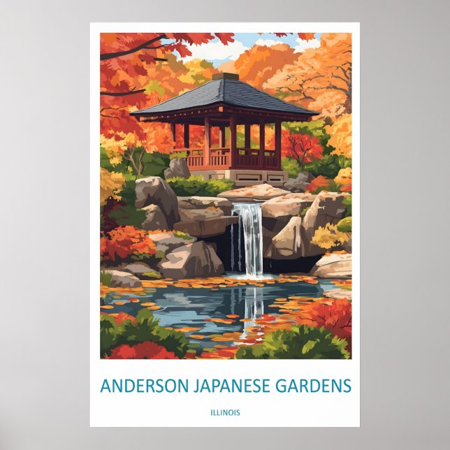 Affiche Anderson Japanese Gardens Parc National Ski (Devant)