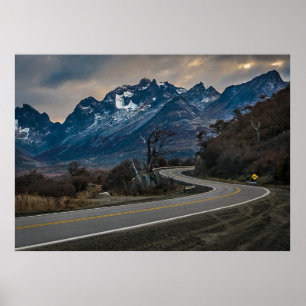 Affiche Andes Highway, Tierra del Fuego, Argentine