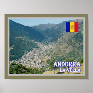 Affiche Andorre - La Vella -