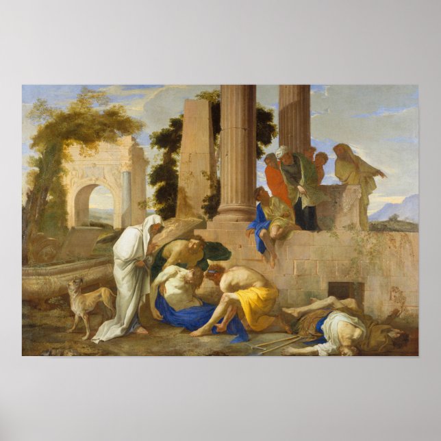 Affiche Andrea di Lione - Tobit enterrer les morts (Devant)