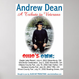 Affiche Andrew Dean concerts été 2002