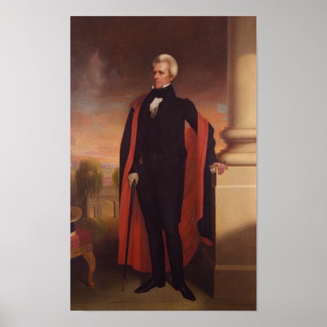 Affiche Andrew Jackson Standing Peinture (Devant)