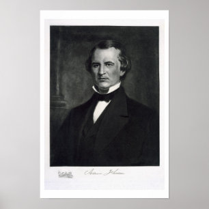 Affiche Andrew Johnson (1808-75), 17ème président de l'ONU
