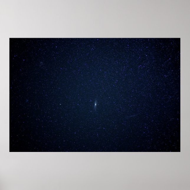 Affiche Andromeda Galaxy Minuit Bleue étoile Nuit, ZGOS (Devant)
