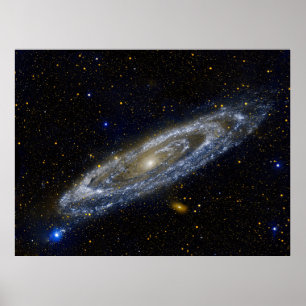 Affiche Andromeda Galaxy vue ultraviolet, ZGOS