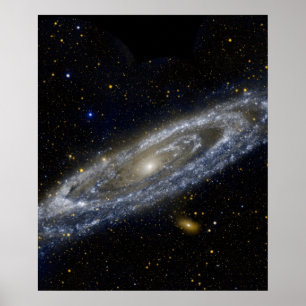 Affiche Andromède galaxie laiteuse façon cosmos univers