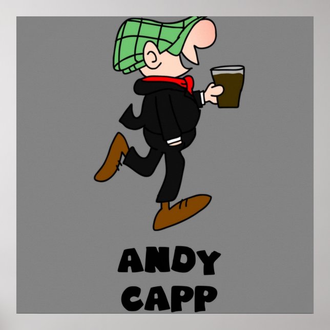 Affiche andy capp britannique anglais anglais rétro vintag (Devant)