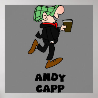 Affiche andy capp britannique anglais anglais rétro vintag