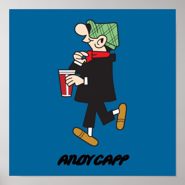 Affiche andy capp uk england retro (Devant)