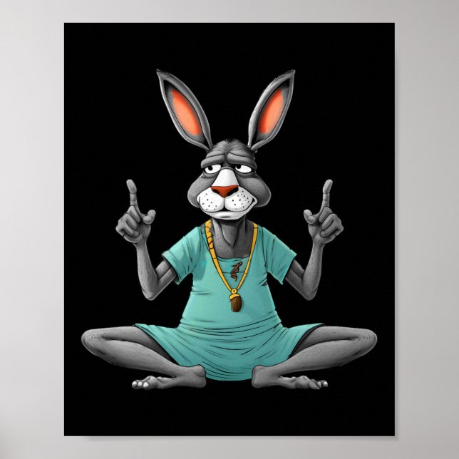 Affiche Âne de yoga  (Devant)