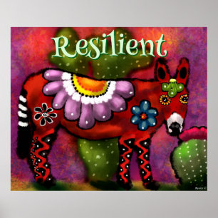 Affiche Âne personnalisé de style Talavera du Sud-Ouest